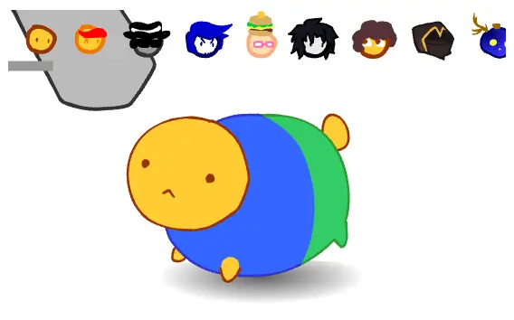 No Touching Forsaken — the cute bean character roster